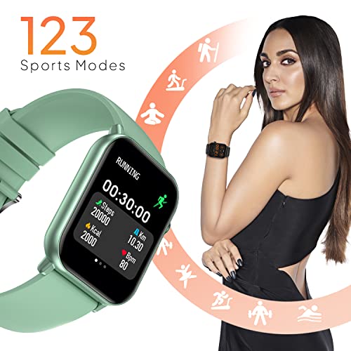 Image of Fire-Boltt Ninja Fit Smartwatch Full Touch 1.69 & 120+ Sports Modes with IP68, Multi UI Screen, Over 100 Cloud Based Watch Faces, Built in Games (Green)