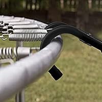 Vista 8 de Eurmax USA - Escalera deslizante universal para cama elástica fácil de montar, acero resistente, accesorio para trampolín para niños, para subir