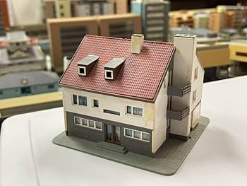 Amazon.co.jp: Nゲージ鉄道模型kibriドイツ建物ジオラマに