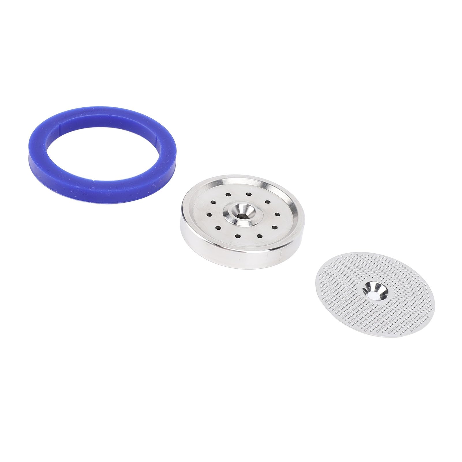 Kit de malla de filtro de acero inoxidable para preparación de café con junta de silicona