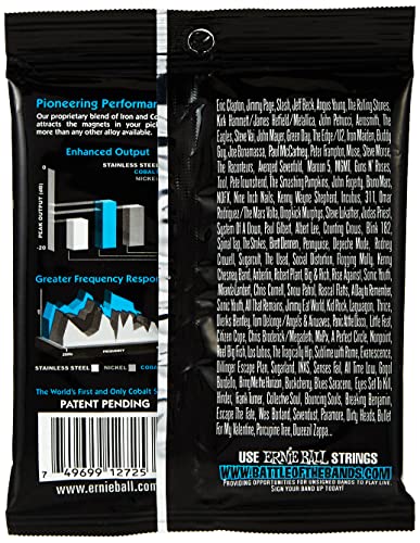 Ernie Ball Extra Slinky Cobalt Cordes pour guitare électrique, calibre 8-38 - Les Beatles, Paul McCartney, John Lennon, RIngo Starr, George Harrison Ernie Ball Extra Slinky Cobalt Cordes pour guitare électrique, calibre 8-38 – Image 4