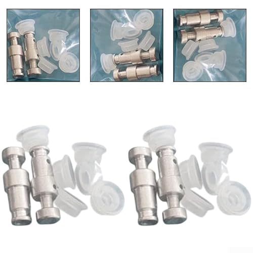 Honseadek Válvula flotante de repuesto para ollas a presión eléctricas, conjunto de sombrero flotante incluido, 4 válvulas y 12 en 2 kits, blanco y plateado - imagen 2