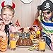 Whaline 24Pcs Halloween Cupcake Toppers 8 Designs Tombstone Graveyard Cake Toppers Scary Cupcake Decoration Table Centerpiece Sticks Appetizer Picks for Party Supplies