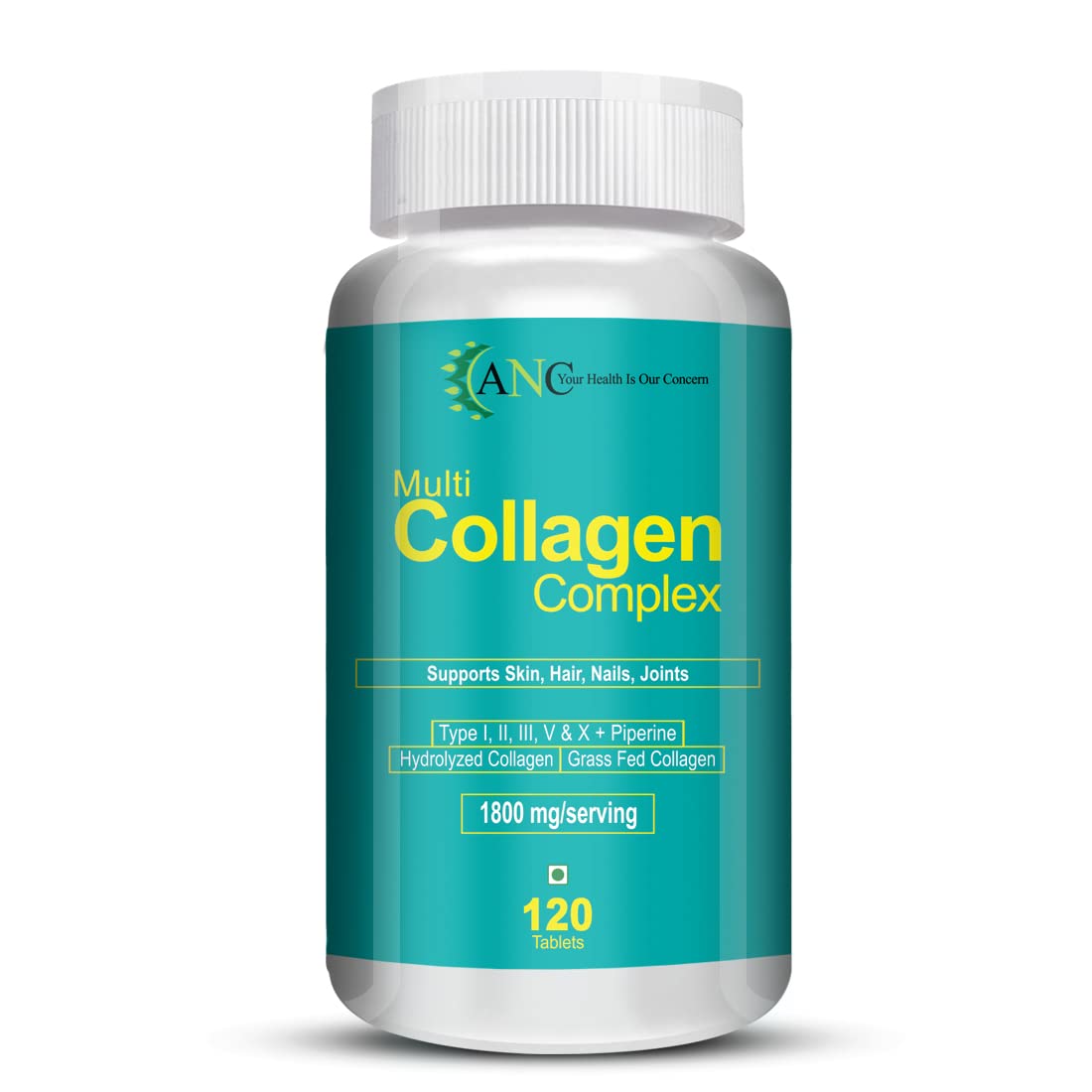 Buy ANC Hydrolyzed Multi Collagen Peptide with all 5 Types of Collagen