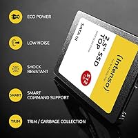 Intenso Interne 2,5" SSD SATA III Top, 128 GB, 550 MB/Sekunden, Schwarz (Packung mit 2) – Ansicht 5