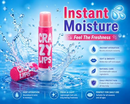 Image of INDIQUEHUB PACK OF 6 Lip Balm for Women & Girls | Moisturizing, Soft & Smooth Lips | Long Lasting, Natural Shine | Flavoured Lip Balm | Everyday Lip Care