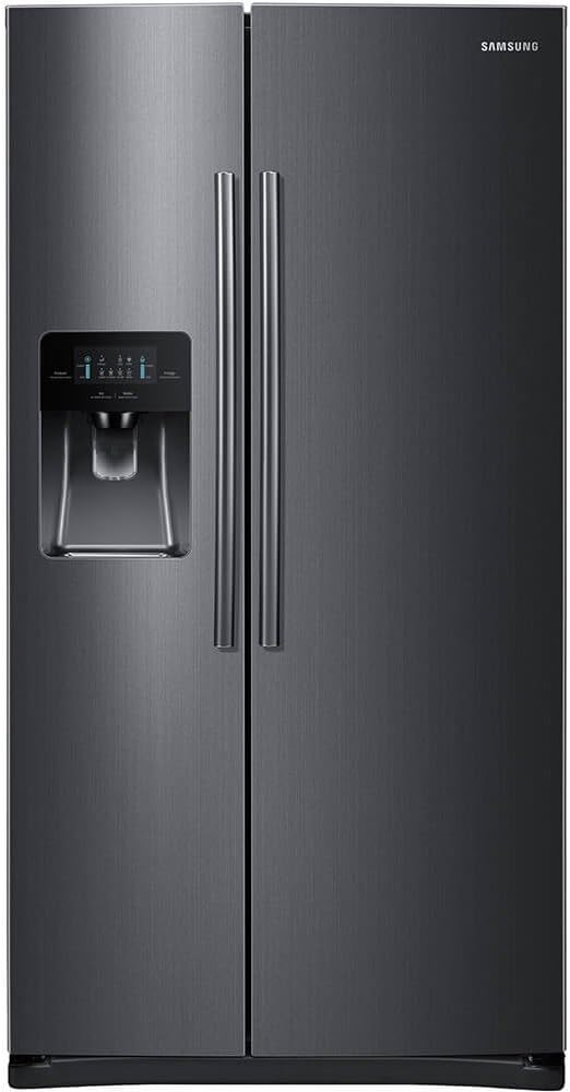 Samsung RS25H5111SG 36" Freestanding Side by Side Refrigerator with 24.5 cu. ft. Capacity, in Black Stainless Steel