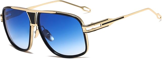 kimorn Sunglasses For Men Retor Goggle Metal Frame Classic Eyewear AE0336