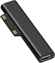coalwop USB C to Surface Adapter - Magnetic Surface Connect to USB C Connector for PD Fast Charging 15V/3A 45W, Plug-and-Play, PTC Protection, Compatible with Surface Pro/Laptop/Go