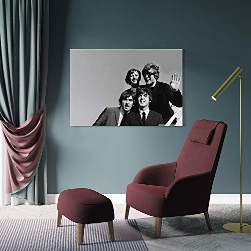 LIULANG Poster mural Beatles Background – Impression sur toile – Décoration moderne pour chambre familiale – 30 x 45 cm - Les Beatles, Paul McCartney, John Lennon, RIngo Starr, George Harrison LIULANG Poster mural Beatles Background - Impression sur toile - Décoration moderne pour chambre familiale - 30 x 45 cm – Image 5