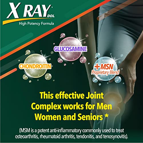 X Ray High Potency Joint Health Supplement, With Glucosamine 1500Mg, Chondroitin 300Mg, Msm 120 Mg, Supports Healthy Joints, Bones & Cartilage - 50 Count #TOP2