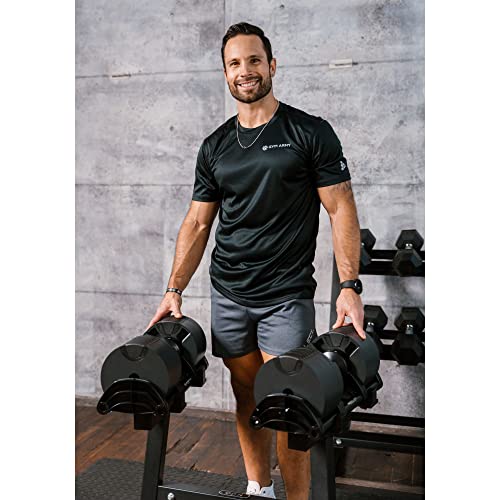 Nuobell Adjustable Dumbbell Stand - Dumbell Rack For Nuobell Dumbbells - Gym Army Brand; Free Weight Dumbbell Stand For Men Women - Strength Training And Fitness (50Lb And 80Lb Versions) - Matte Black (Stand Only - Dumbbells Sold Separately) #TOP3