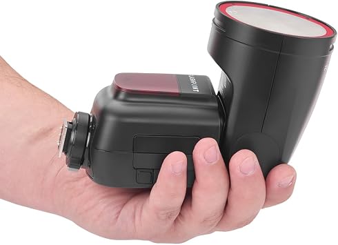 Flashpoint Zoom Li-on X R2 TTL Round Head Flash, Godox V1 On-Camera Speedlight, 76Ws Power, 2.4G Wireless, 2600mAh Li-ion Battery, 480 Full-Power Flashes (Canon)