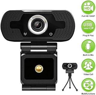 HD Webcam with Microphone, MSAFF Webcam 1080p with Tripod, Pro Streaming Computer Camera