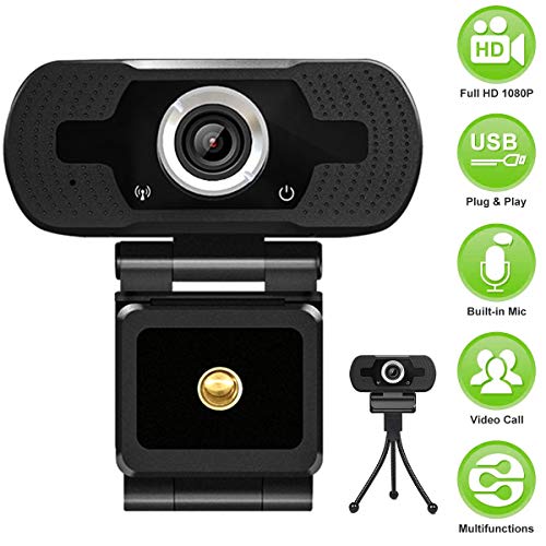 HD Webcam with Microphone, MSAFF Webcam 1080p with Tripod, Pro Streaming Computer Camera