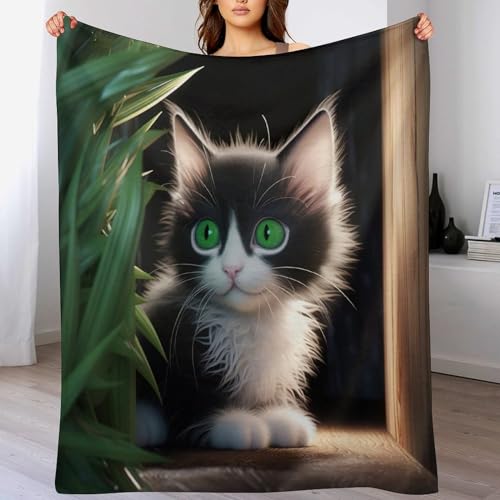 Couverture animal chat grand format pour des soirées cocooning sur le canapé - 2