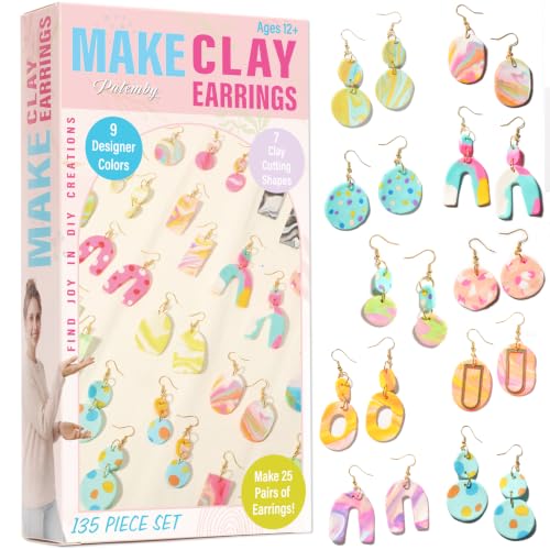 Patemby Clay Earring Jewelry Making Kit Art Crafts DIY for Teen Girl Gift