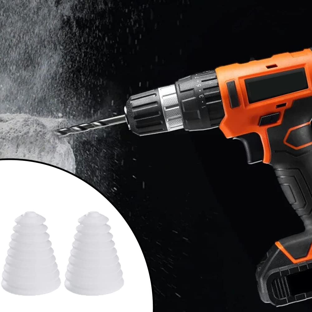 Colector de Polvo de Taladro Eléctrico 2PZ Cubierta para Polvo para Taladro Eléctrico, Eléctrico Taladro Cubierta de Polvo, Utilidad Fácil Durable Herramienta Accesorios, con 10 accesorios
