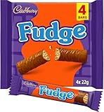 Cadbury Fudge Chocolate Bar 4pk (4 x 22g)|(Pack of 1)