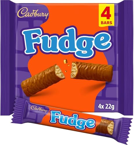 Cadbury Fudge Chocolate Bar 4pk (4 x 22g)|(Pack of 1)