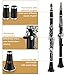 Vangoa EWI-100 Portable Mini Digital Electronic Wind Instrument and B Flat Beginner Student Clarinet Nickel-Plated
