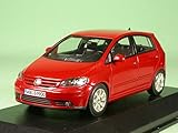 Material: Druckguss VW Golf 5 Plus sunset red Modellauto Minichamps 1:43