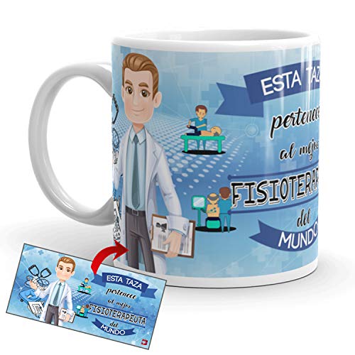 Kembilove Taza de Café del Mejor Fisioterapeuta del Mundo – Taza de Desayuno para la Oficina – Taza de Café y Té para Profesionales – Taza de Cerámica Impresa – Tazas de Jefe de 350 ml Kembilove Taza de Café del Mejor Fisioterapeuta del Mundo – Taza de Desayuno para la Oficina – Taza de Café y Té para Profesionales – Taza de Cerámica Impresa – Tazas de Jefe de 350 ml