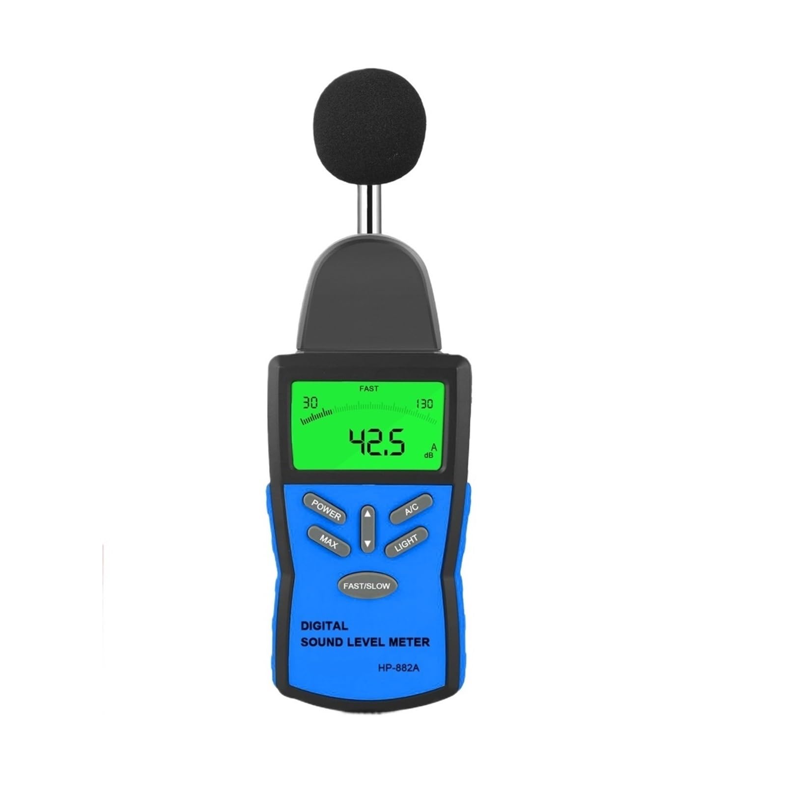882A Digital LCD Sound Level Meter Advanced Noise Measuring Test Instrument