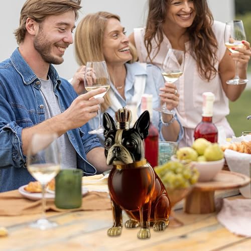 Carafe à alcool pour chien et verres à whisky design
