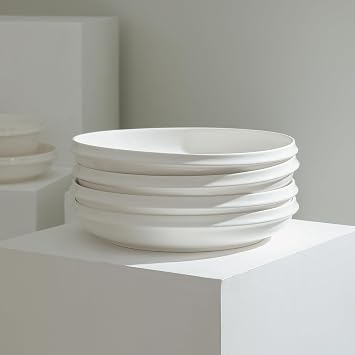 Stone Lain Verso 4-Piece Dinner Plate Set Porcelain, White