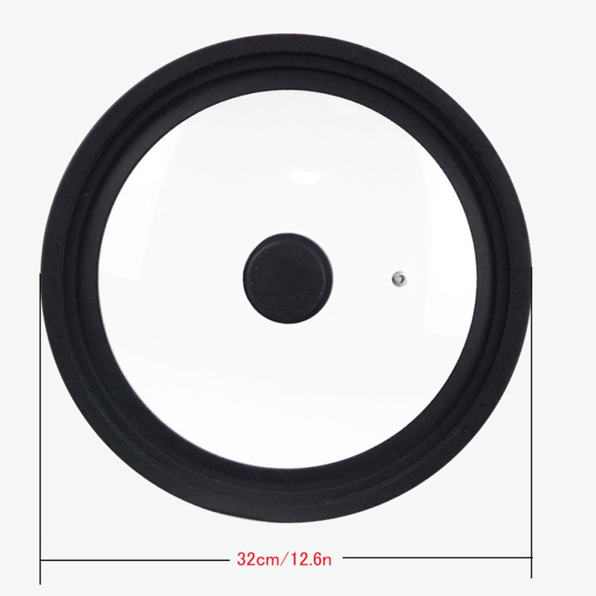 Couvercle en Verre Trempé 26-30 Cm avec Rebord en Silicone Résistant la Chaleur, Anti-éclaboussures D'huile, Multi-tailles pour Casseroles et Poêles, Couvercle de Casserole