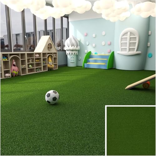 7UIYgtyO LNNNW Pasto Sintetico Césped de césped Artificial sintético, 1,1 cm de Espesor, Alfombra de césped Falso, Suelo, Alfombra, azulejo, césped de jardín, 50x50cm para Exteriores(8pcs)