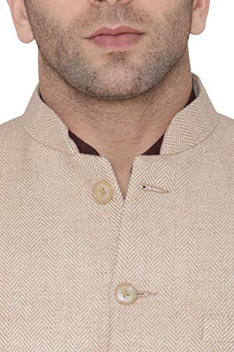 Image of WINTAGE Mens Tweed Wool Bandhgala