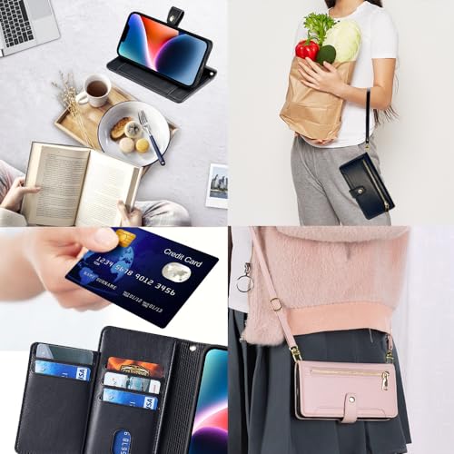 Housse Samsung A36 5G en cuir synthétique noir chic et magnétique