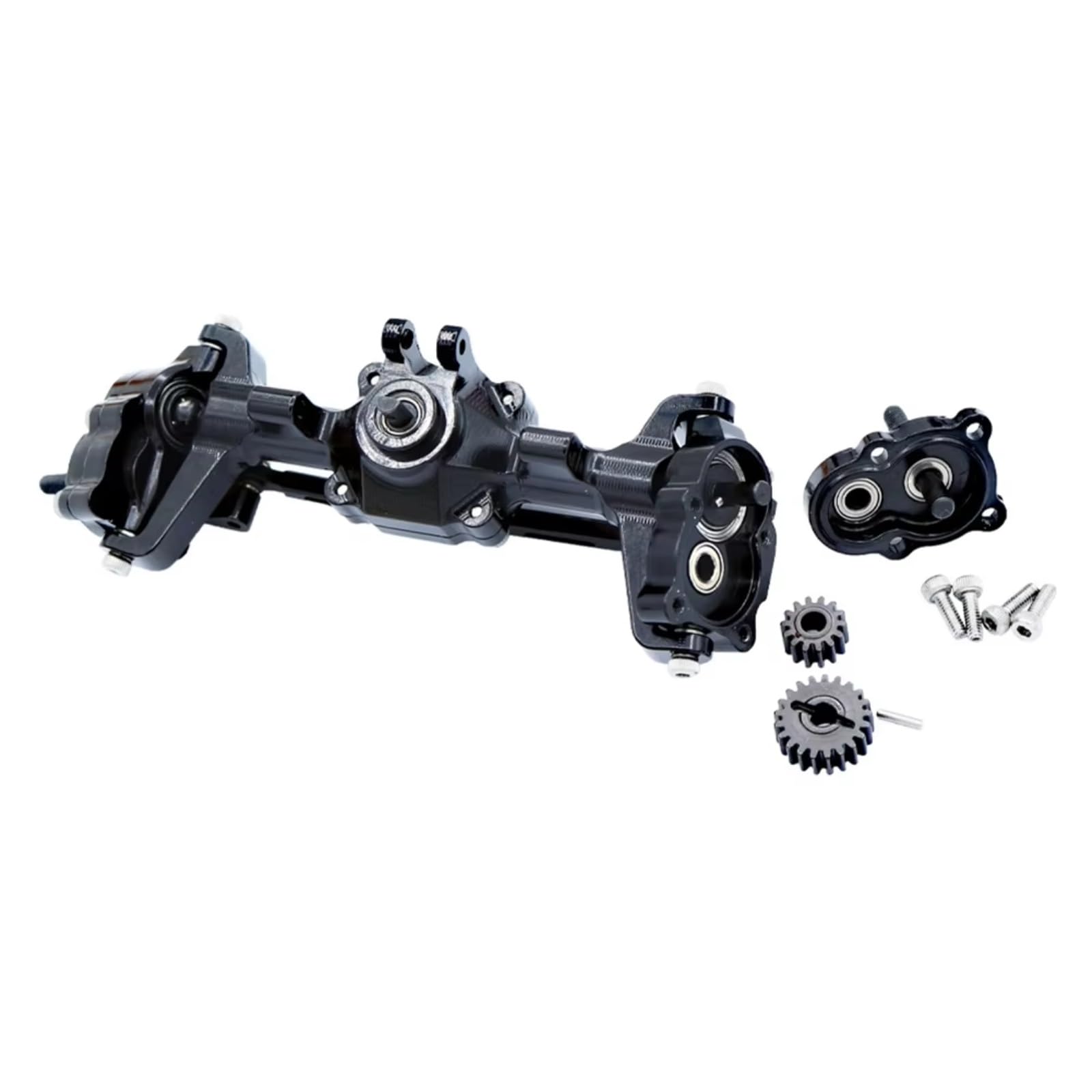 Per FMS Per FCX24 1/24 Completo Metallo Anteriore Posteriore Portale Asse Con Ingranaggio RC Auto Aggiornamenti Parti Accessori Modello Nero Ricambi RC