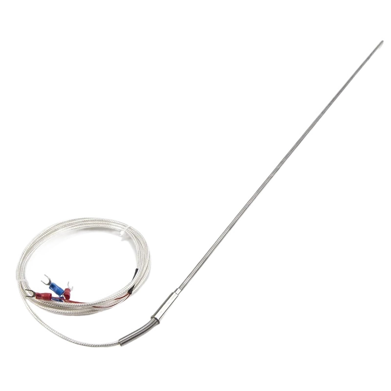 FTARP08 PT100 tipo 4 fili 2m FEP cavo 500mm 316L sonda flessibile in acciaio inossidabile guaina sensore di temperatura RTD (un diametro di 4 mm)