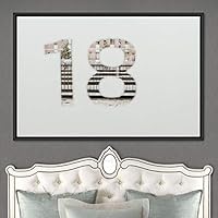 Framed Canvas Wall Art Pressed Quotes 3D Chic Inspirational Multicolor Pop Art Quotes Typography Ultra Whimsical - 16x24 inches