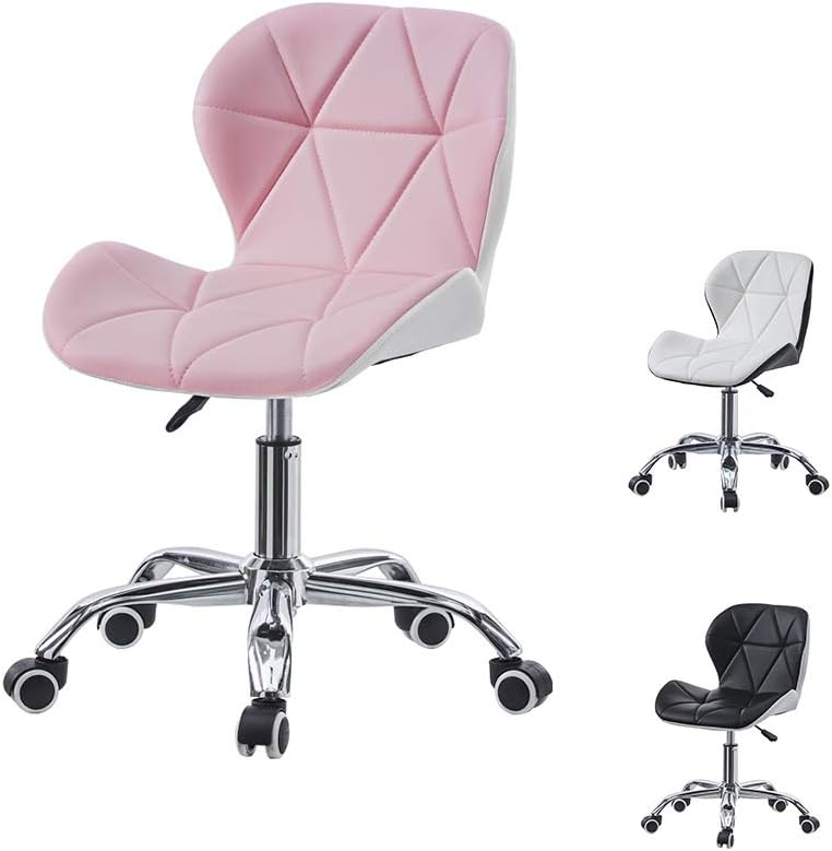CLIPOP Office Desk Chair Pink White Mixed Color