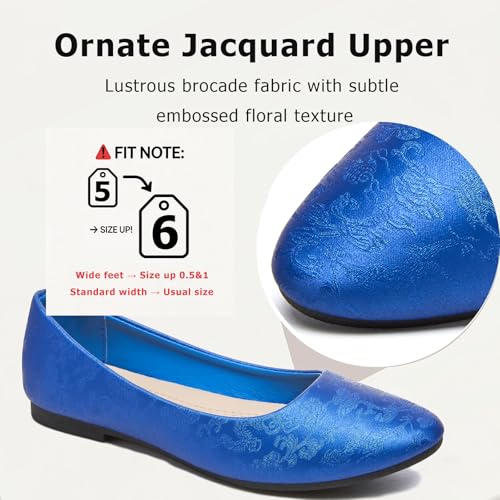Image of Women's Ballet Flats Shoes Dress Slip on Shoes | PU Leather Teacher Business Casual Loafers Non Slip Low Heel Dressy