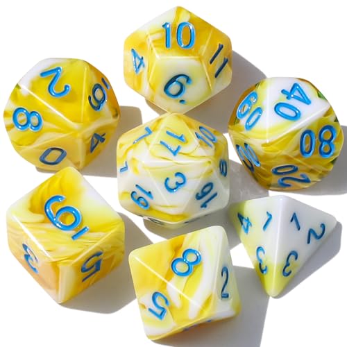 Image of CiaraQ 7pcs Polyhedral Dice Set for Dungeon and Dragons MTG Table Games