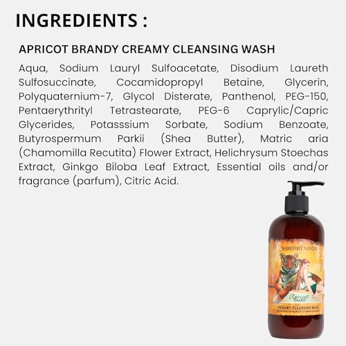 Image of Barefoot Venus White Pine Creamy Cleansing Body Wash - 350 ML / 12 OZ (Apricot Brandy)