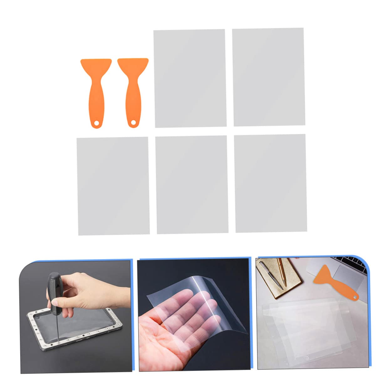 DECHOUS 3sets Pellicole Fep Per Stampanti Kit Di Pellicole Raschietti Alta Trasparenza e Ai Prodotti Chimici Compatibile Con Varie Stampanti