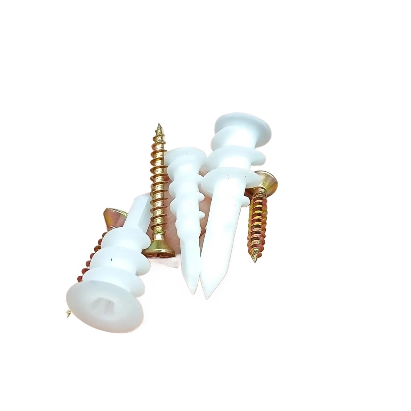 100sets Self-Drilling Expansion Drywall Anchor with Tapping Screw Kit(10x33mm)