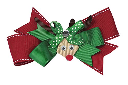 Bearington Baby Christmas Reindeer Bow