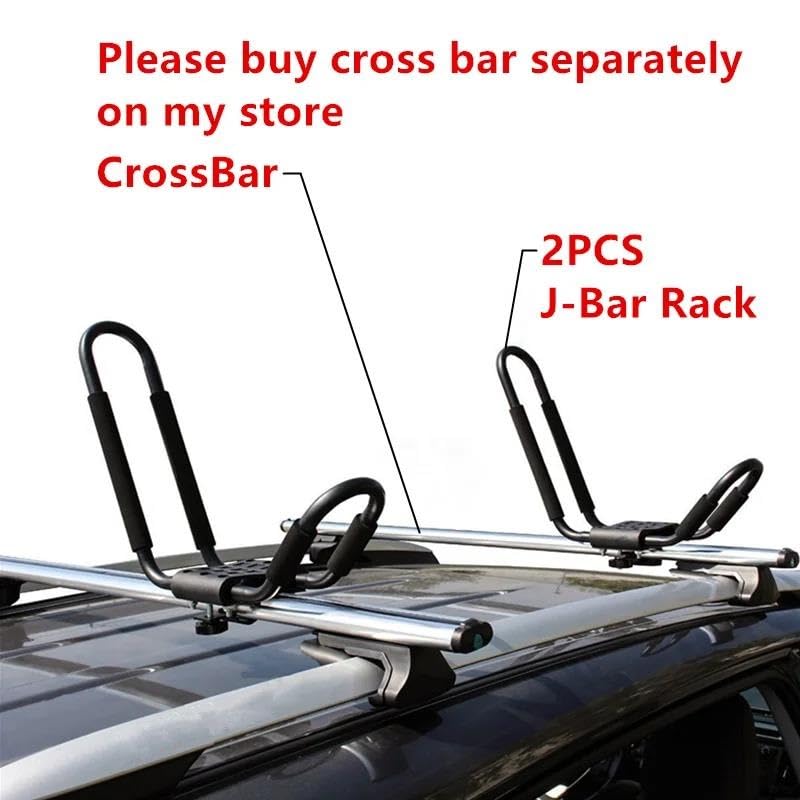 Portaequipajes Coche Coche SUV Techo J Rack Portador para Kayak Barco Canoa Portaequipajes Barras Techo Barras para Bastidores Techo Coche Barras De Techo