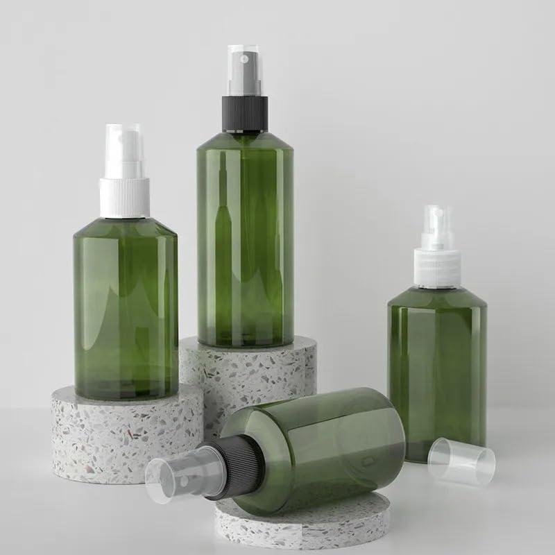 Spruzzino Nebulizzatore 50/100/150/200 ml 10/20 pezzi Flaconi spray verdi in plastica Ricaricabili Flacone di profumo da viaggio Contenitore cosmetico(50ml clear pump,20pcs)