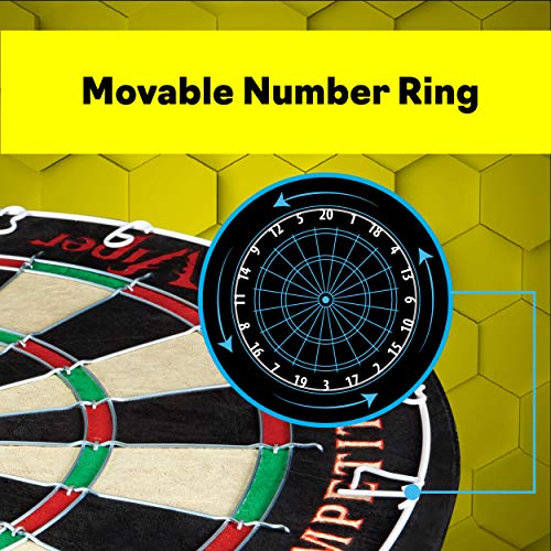 Jeu De Fléchettes Viper Defender III Avec Pointe En Acier Et Sisal Jeu Elite Cible De Flechettes Azorback Panneau Defender Iii Ligne De Lancer Pot De 21 Flechettes