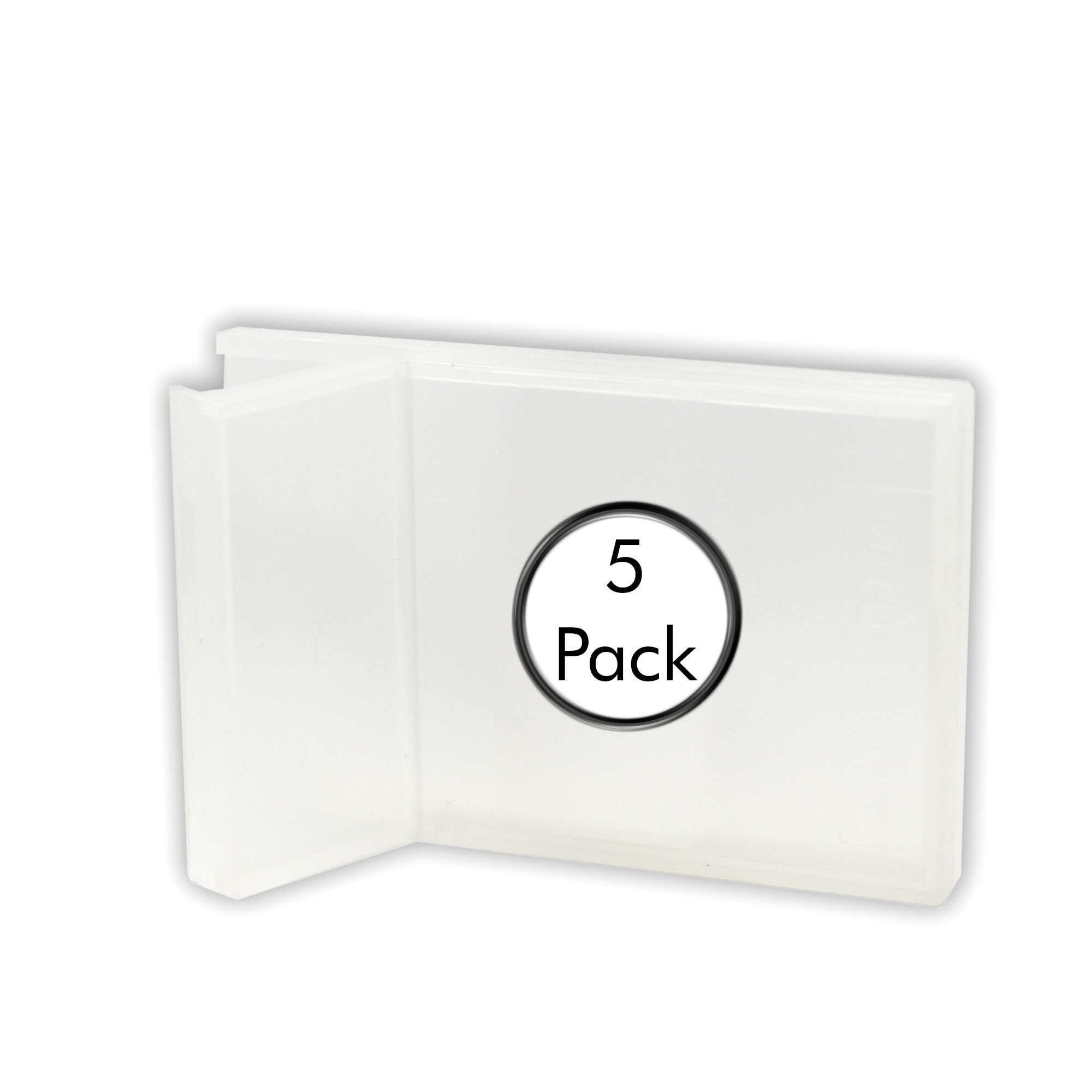 Deflecto Business Card Holder - Slimline Portable - Pack of 5 - Clear