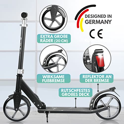 Cityroller Rollkönig Scooter für Kinder ab 5 Jahren