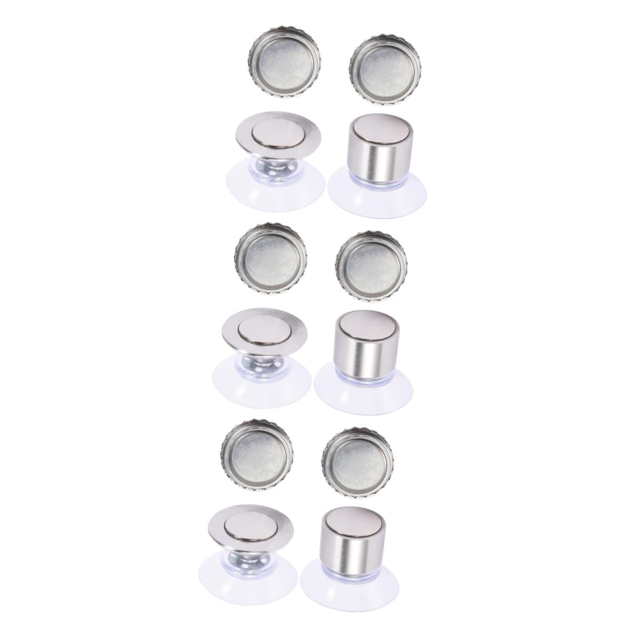 Cabilock 6sets Portasapone Magnetico Da Bagno Con Ventosa Di Accessori Per Doccia e Cucina Design Elegante e Funzione Di Asciugatura Naturale Per Sapone Facile Da Installare Su Superfici